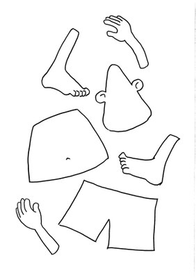 1  bonhomme morceaux