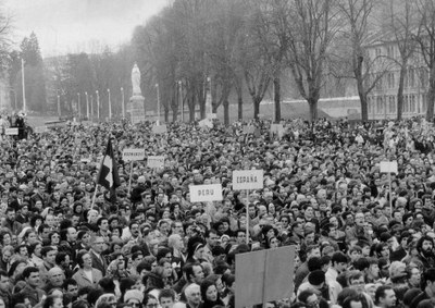First Faith and Light pilgrimage in Lourdes 1971