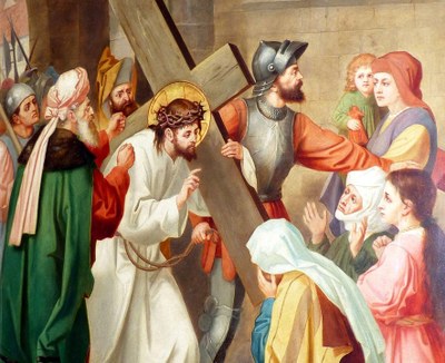 Stations of the Cross. The Sanctuary of the Holy Cross in Cracow (in Mogiła).