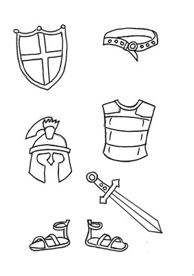 10  armure de Dieu dessin