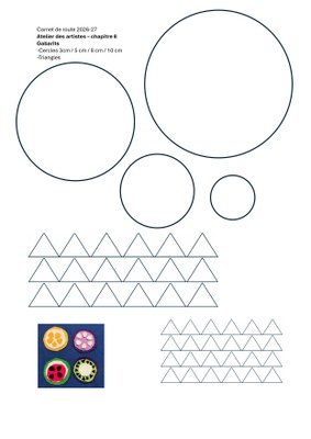 36. Sous verres Chapitre 8  GABARITS