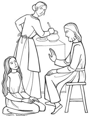 Mois 10 Dessin Marthe et Marie